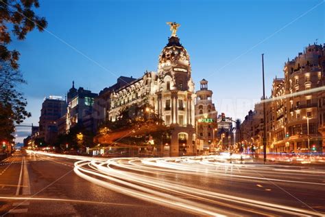 Madrid Gran Via street View at night – Songquan Photography