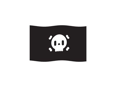 Pirate Flag Waving Gif