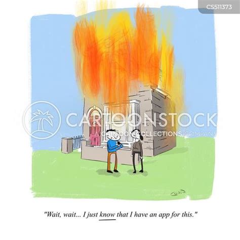 House On Fire Cartoons and Comics - funny pictures from CartoonStock