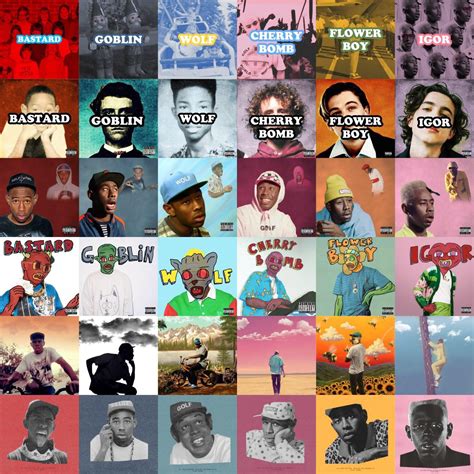 Every Tyler, the Creator album cover in the style of every Tyler, the Creator album cover : r ...