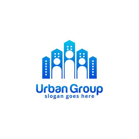 Premium Vector | Urban group logo design template