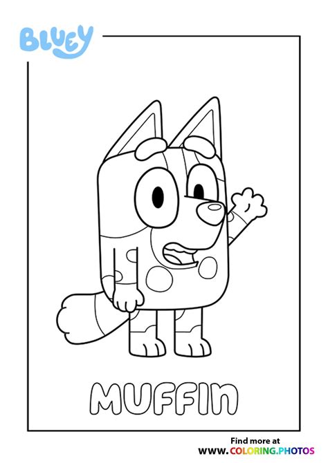 Bluey - Coloring Pages for kids | Free and easy print or download