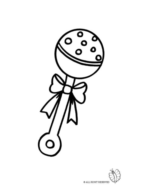 Baby Rattle Coloring Page at GetColorings.com | Free printable colorings pages to print and color