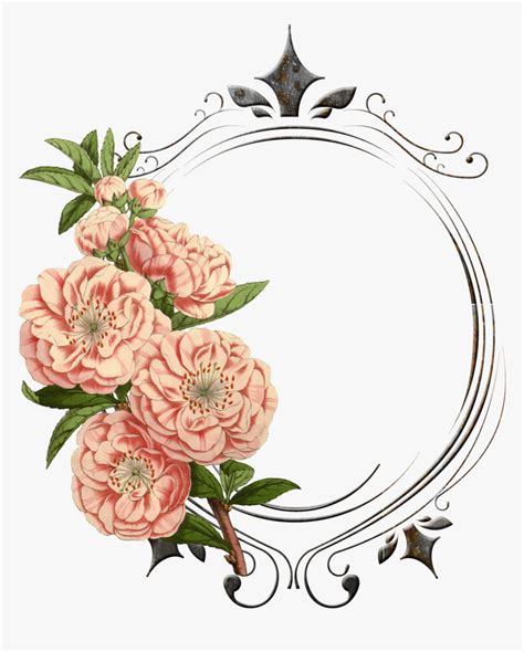 Best Vintag Flower Border - Vintage Flower Border Png, Transparent Png , Transparent Png Image ...