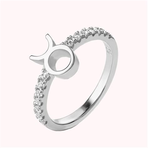 Personalized Birthstone Taurus Zodiac Ring - CALLIE