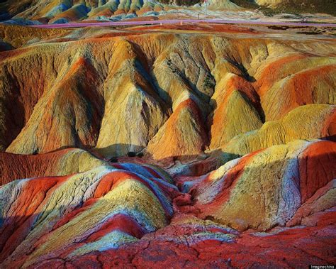 Rainbow Mountains In China's Danxia Landform Geological Park Are Very, Very Real (PHOTOS) | HuffPost