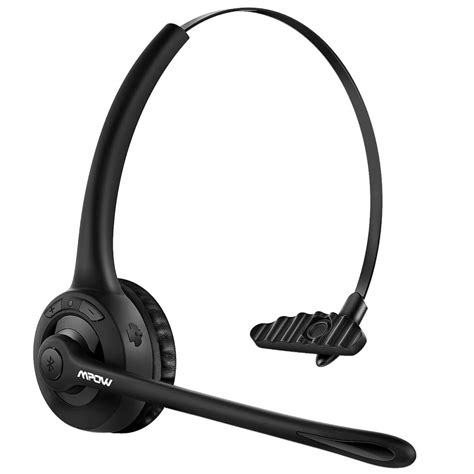 Mpow Pro Trucker Bluetooth Headset/Cell Phone Headset with Microphone, Office Wireless Headset ...