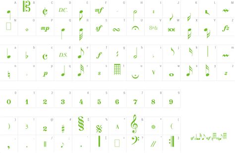 Download Free Font MusicalSymbols