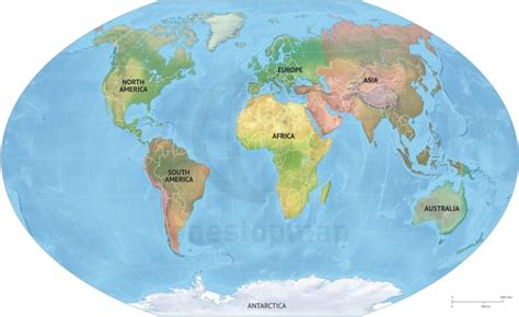 World Political Map With Continents