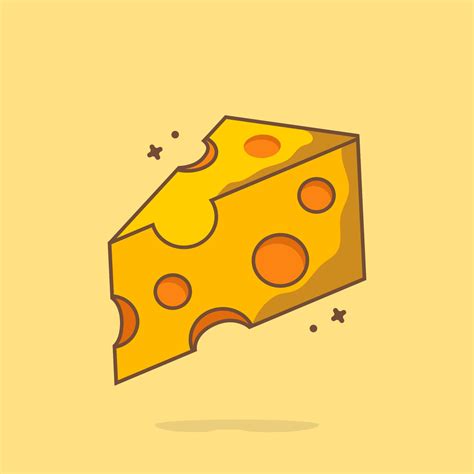 Cheese Cartoon Vector Icon Illustration 2178839 Vector Art at Vecteezy