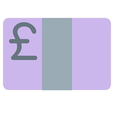 Banknote With Pound Sign | ID#: 1887 | Emoji.co.uk