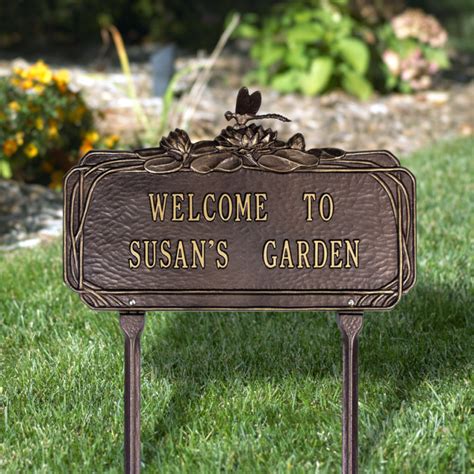 Dragonfly Personalized Garden Plaque