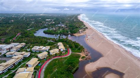 Premium Photo | Aerial view of imbassai beach, bahia, brazil. beautiful ...