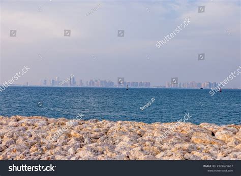 Doha Corniche Skyline Doha Qatar 17112022 Stock Photo 2227675667 ...