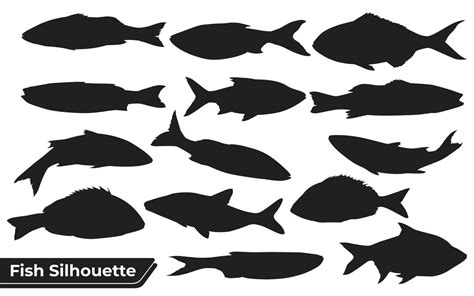 Fish Silhouette Vector Art, Icons, and Graphics for Free Download