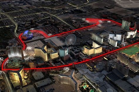 Famous Food 869lp8: Las Vegas F1 Track Layout Map