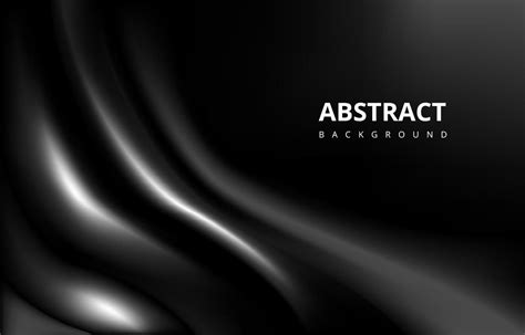 Abstract Elegant Luxury Black Silk Satin Fabric Wave Background Wallpaper 3682801 Vector Art at ...