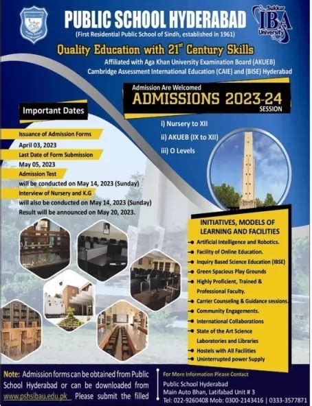 Public School Hyderabad PCH Hyderabad Announces Matric Admission 2024 Online