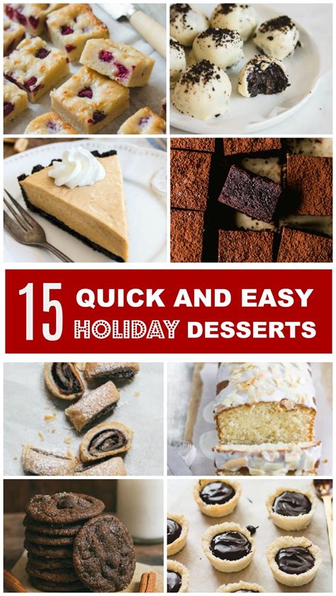 15 Quick and Easy Holiday Desserts - Pretty. Simple. Sweet.