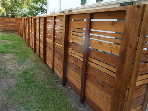 Horizontal Wood Fence Designs