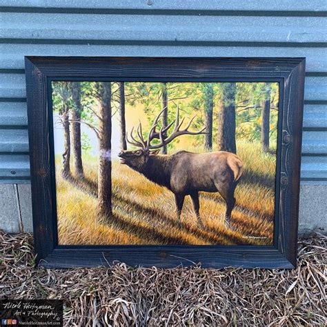 Elk Print Evening Echoes Elk Art Elk Painting Elk Hunting Giclee Canvas ...