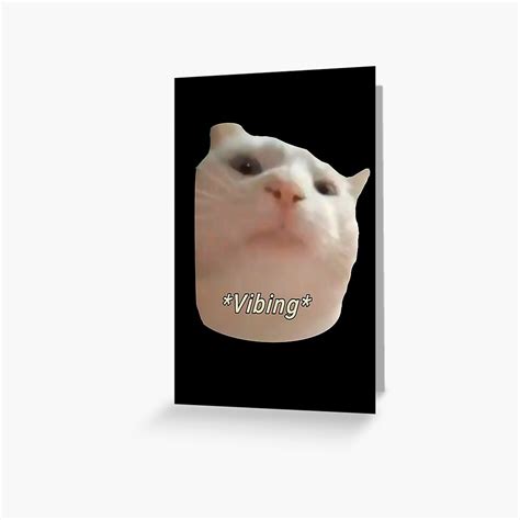 "Cat Vibing Meme - Cat ievan polkka" Greeting Card for Sale by dogstylestudio | Redbubble