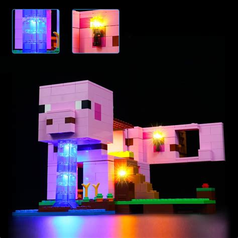 BrickBling Light Kit for Lego Minecraft Pig House Kosovo | Ubuy