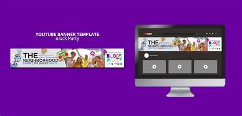 Free PSD | Block party template design