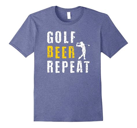 Golf Beer Repeat Funny Golfer T Shirt-T-Shirt – Managatee