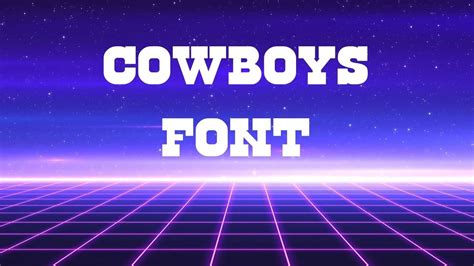 Cowboys Font Free Download