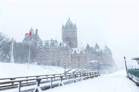 Quebec City Chateau Frontenac Stock Image - Image of scenic, night: 65025487