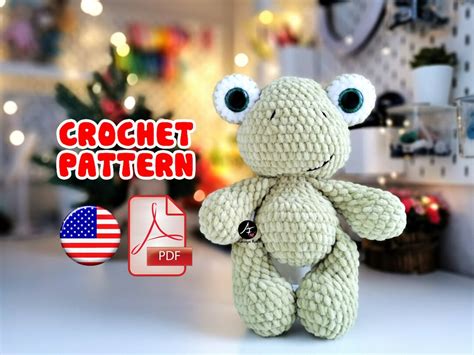 Crochet Frog Pattern Crochet Frog Plush Crochet Patterns Cute - Etsy