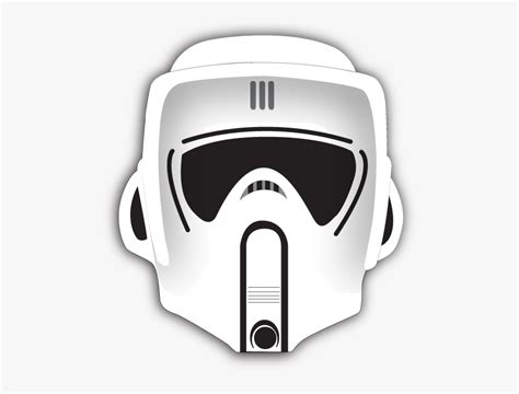 Scout Trooper Helmet Drawing , Free Transparent Clipart - ClipartKey