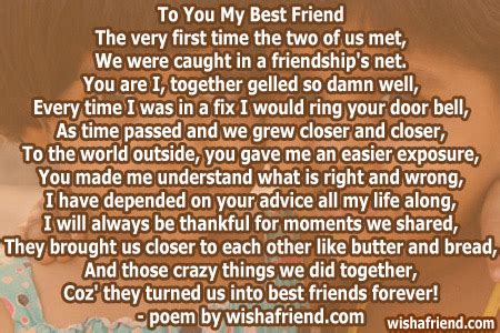 Poems For Best Friends