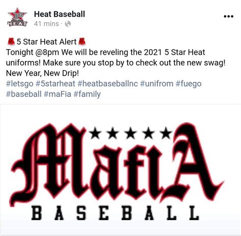 5 Star Heat Mafia baseball 10u 11u Patrick- Looking For Experienced Players - Posts | Facebook