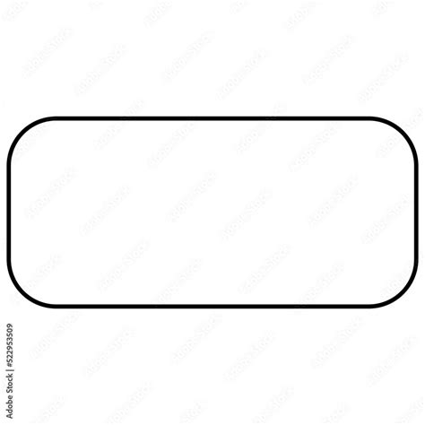 rectangle outline with rounded corner background. Stock Vector | Adobe Stock