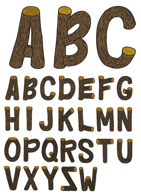 Image result for wood letter font | Lettering alphabet fonts, Lettering alphabet, Lettering fonts