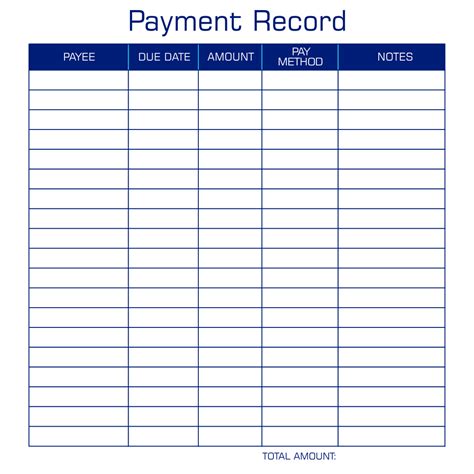 10 Best Free Printable Payment Log Sheet Template Pdf For Free At AD3