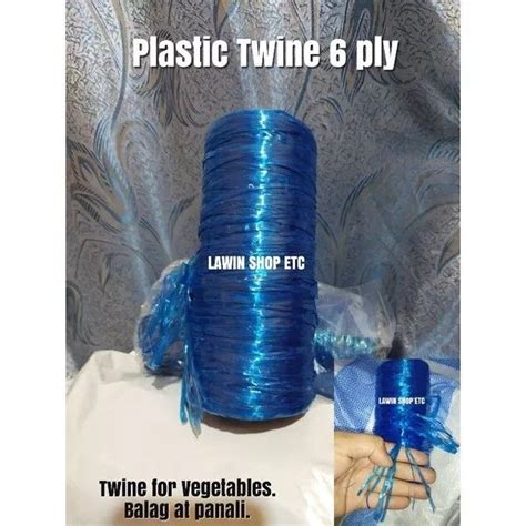 Vegetable Twine 6 ply Blue / Black (Approx 500g) Balag / Trellis / ampalaya / Sitaw / Bataw ...