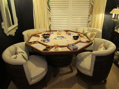 Game Room Table with Comfy Chairs