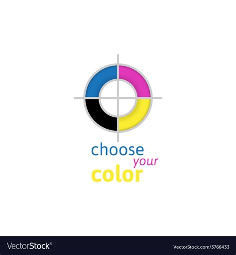 CMYK logo template Royalty Free Vector Image - VectorStock