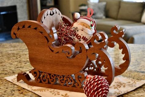 Handmade Wooden Christmas Sleigh Christmas Decor Tabeltop - Etsy | Christmas sleigh, Handmade ...