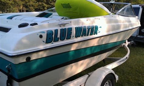 (2) Custom Boat Name Vinyl Lettering Decal Sticker + 1 Shadow Color La ...