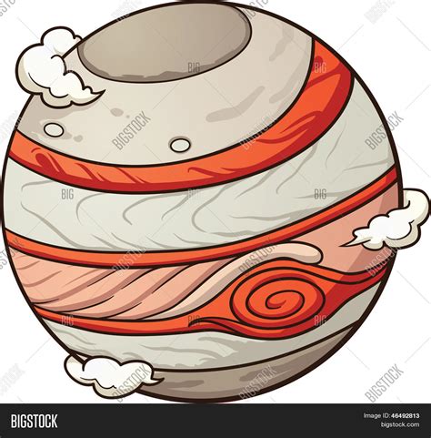 Cartoon Jupiter. Vector Clip Art Vector & Photo | Bigstock