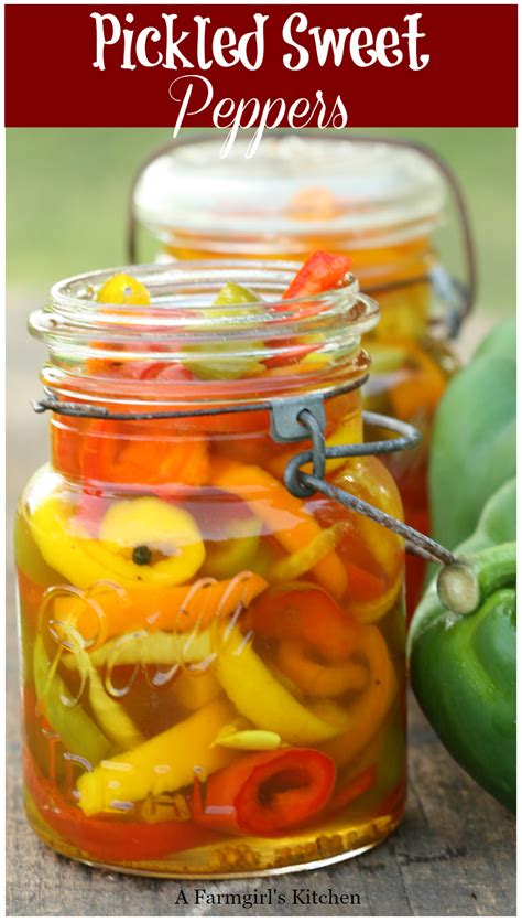 Pickled Sweet Peppers - A Farmgirl's Kitchen