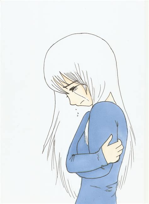 Crying Anime Girl Drawing at GetDrawings | Free download