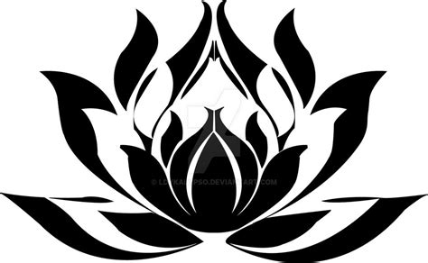 EGYPTIAN LOTUS FLOWER B_W by ldykalypso on DeviantArt