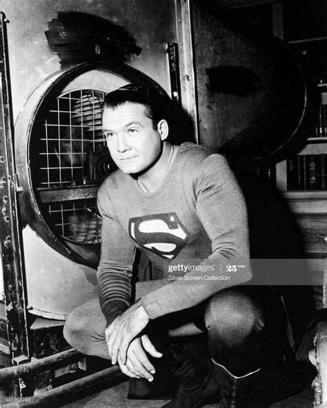 George Reeves , US actor, in costume in a publicity portrait issued... | George reeves, Superman ...