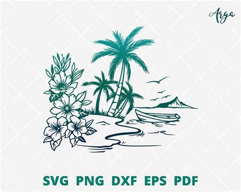 Summer Svg Beach Svg File Summer SVG Beach Scene Svg Beach - Etsy