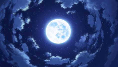 Anime Blue Moon Wallpaper